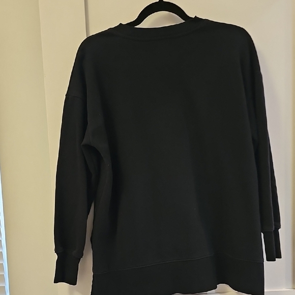 Kersh Black Crewneck Sweater with Ribbed Details Size S/P - Picture 4 of 6